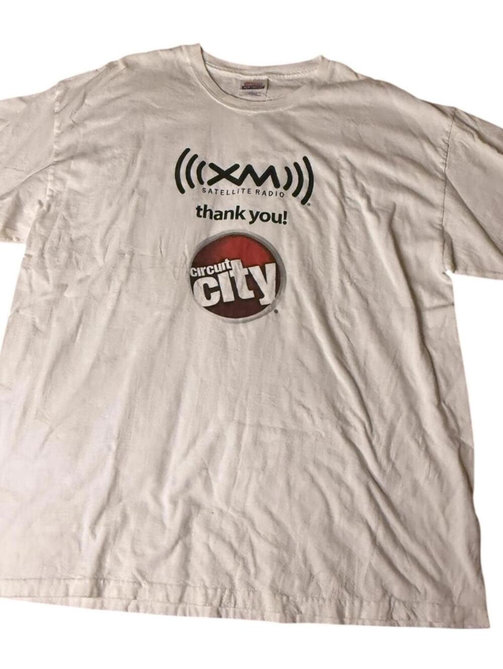 HANES XM Satellite Radio Circuit City Tee XL - Vintage
